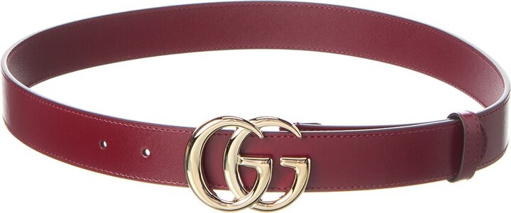 Wide Red Leather Belt ShopStyle UK