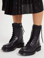 Thumbnail for your product : Vetements Leather Combat Boots - Womens - Black