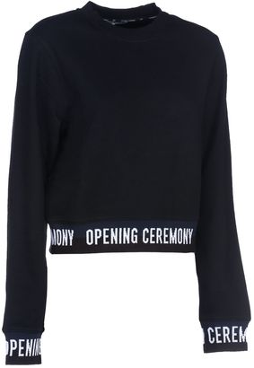 Opening Ceremony Elastic Logo Cropped Sweatshirt