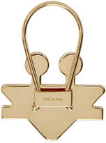 Thumbnail for your product : Prada White Triangle Monster Keychain