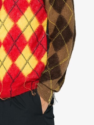 Marni Argyle colour blocked sweater