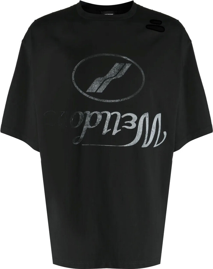 we11done logo-print cotton T-shirt
