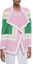 Thumbnail for your product : Misook Colorblock Draped Cardigan
