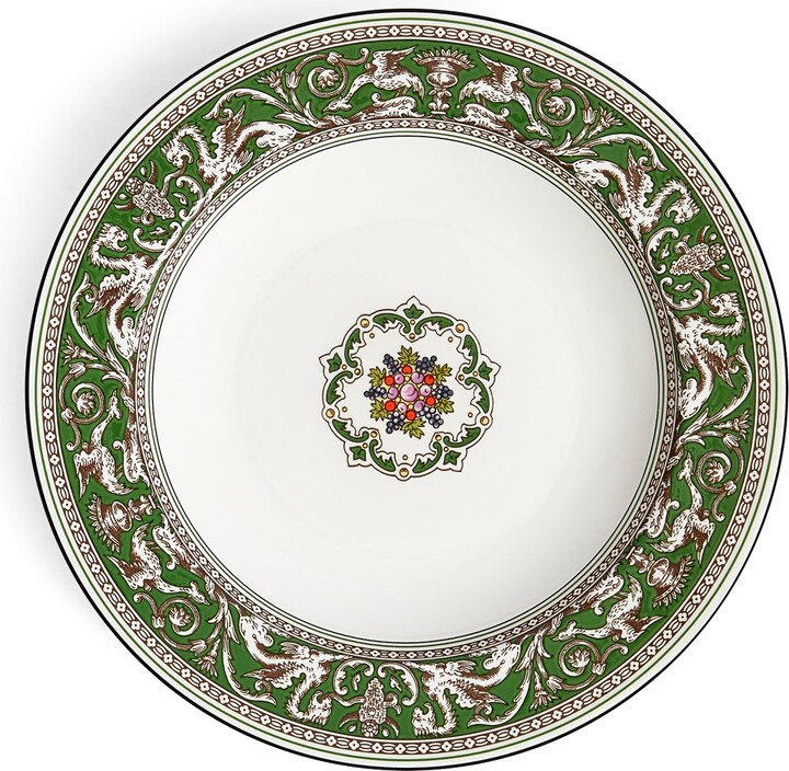 Wedgwood Florentine Verde Rimmed Soup Bowl