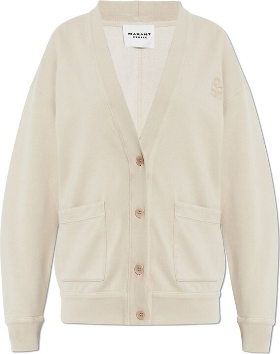 Etoile Isabel Marant V-Neck Button-Up Sweatshirt