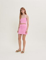 Thumbnail for your product : Maje Knit skirt with braided trim
