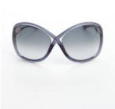 Thumbnail for your product : Tom Ford dark grey twist detail 'Whitney' wrap sunglasses