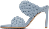 Thumbnail for your product : Bottega Veneta Blue Intrecciato Curve Heeled Sandals