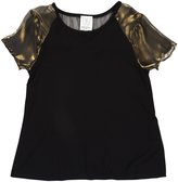 Thumbnail for your product : Ella Moss Jocelyn S/S Top - Black-7/8