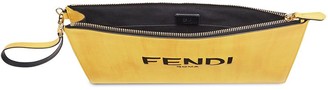 Fendi Logo Print Clutch Bag