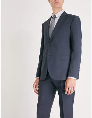 MENS UK WAIST Micro pin pattern M-line wool suit