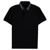 Thumbnail for your product : Gucci Leather Collar Polo Shirt