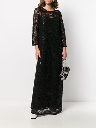 Emporio Armani Sequin-Embellished Gown