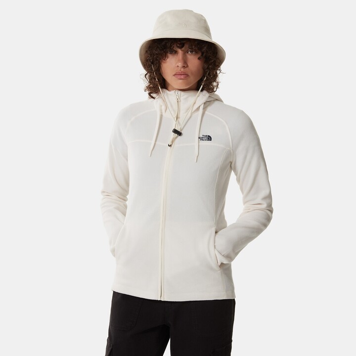 white north face zip up