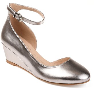pewter wedge dress shoes