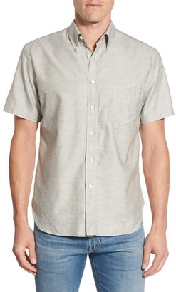Billy Reid &Tuscumbia& Standard Fit Short Sleeve Cotton Sport Shirt