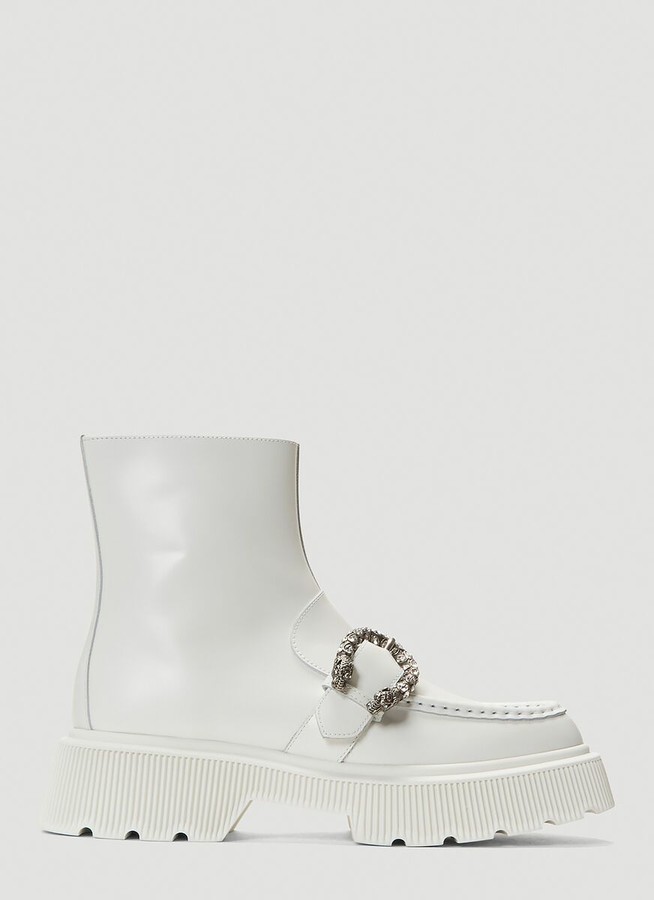 gucci white boots