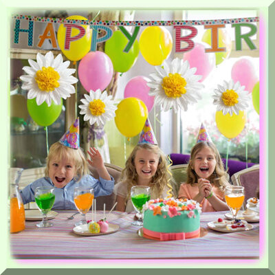 BRBCA Metallic Circle Dot Garland 2-Pack