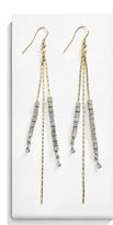 Thumbnail for your product : Next Gold And Silver Effect Tassel Nugget Drop Earrings