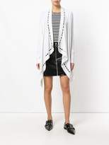 Thumbnail for your product : Givenchy pearl embellished waterfall cardigan