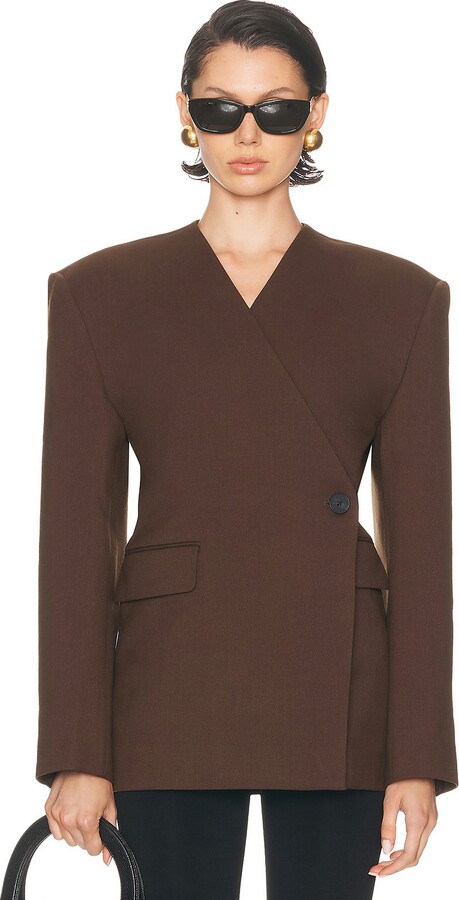 EAVES x Yhasmina Ferrara Naama Blazer in Brown