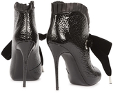 Thumbnail for your product : Alexander McQueen Black patent leather ankle boots