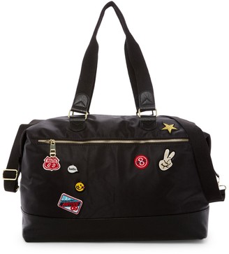 Madden Girl Nylon Patch Weekend Bag