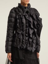 Thumbnail for your product : 4 Moncler Simone Rocha - Darcy Ruffled Quilted Jacket - Black