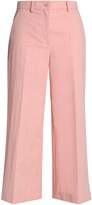 Thumbnail for your product : Moschino Boutique Cropped Cotton-blend Culottes