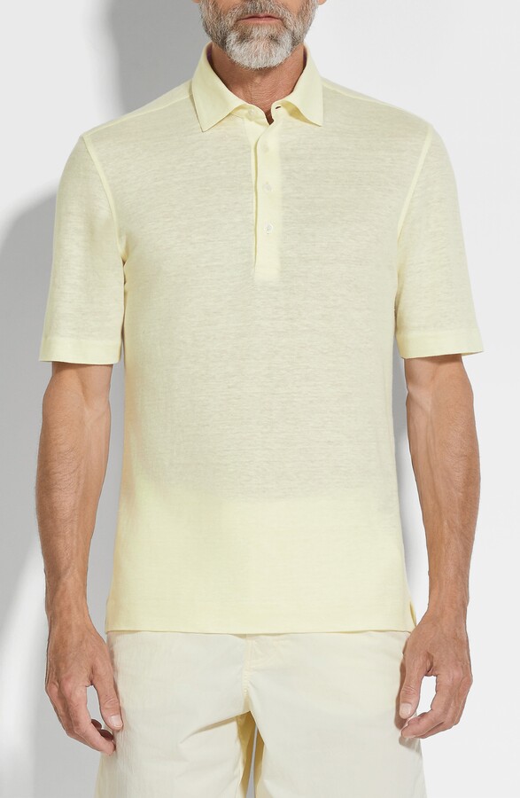 Ermenegildo Zegna Linen Polo
