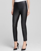 Thumbnail for your product : Bloomingdale's Dylan Gray Piper Lambskin Leather Front Leggings Exclusive