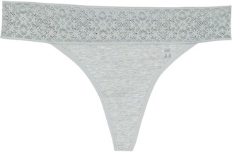 Tommy John Cool Cotton Lace Thong