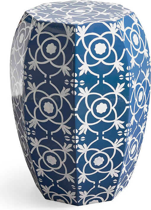 Grandin Road Bloom Handpainted Outdoor Garden Stool