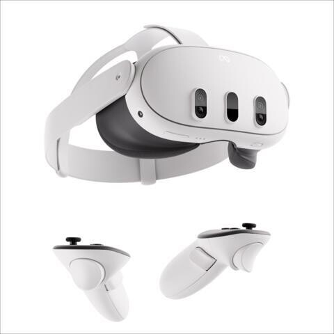 Meta Quest 3 512GB - Breakthrough Mixed Reality - Powerful Performance - White