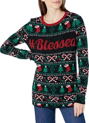 ALISISTER Hässliche Weihnachtpullover 3D Gedruckt Weihnachten Jumper Sweatshirt Langarm Ugly Christmas Sweater S-3XL 