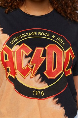 Forever 21 Plus Size ACDC Graphic Cropped Tee