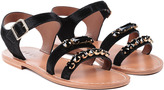 Thumbnail for your product : Marni Two Strap Jeweled Sandals