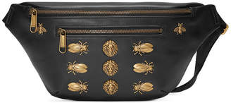 Gucci Leather belt bag with animal studs
