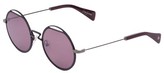 Thumbnail for your product : Yohji Yamamoto Round Metal Cutout Sunglasses