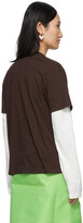 Thumbnail for your product : Sunnei SSENSE Exclusive Brown Classic Logo T-Shirt