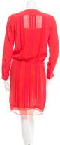 Thumbnail for your product : Diane von Furstenberg Pleated Long Sleeve Dress