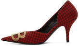 Thumbnail for your product : Balenciaga Red Houndstooth BB Heels