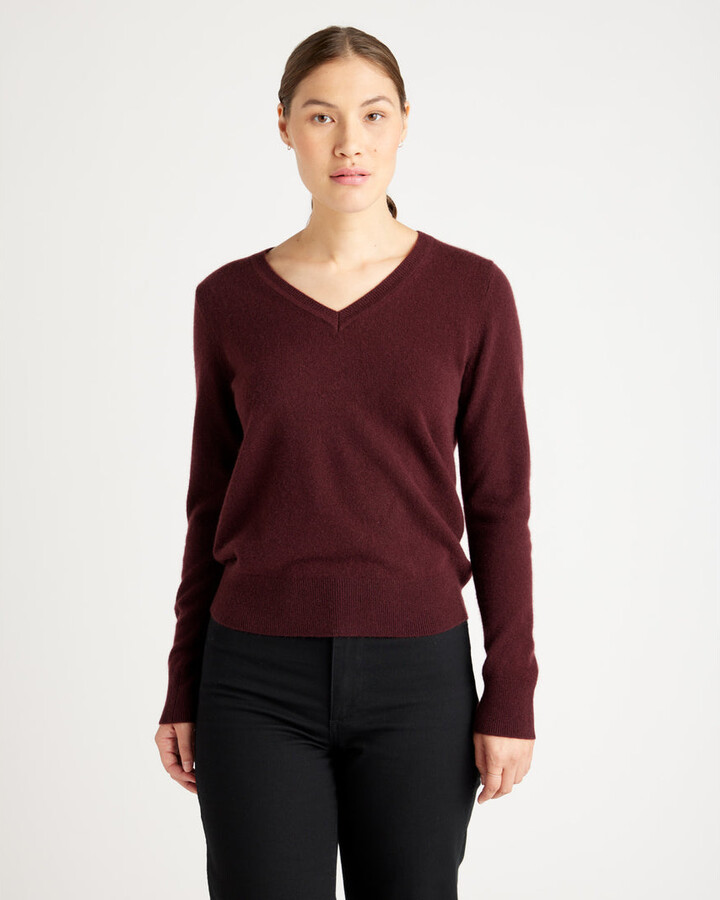 Quince Mongolian Cashmere V-Neck Sweater - ShopStyle