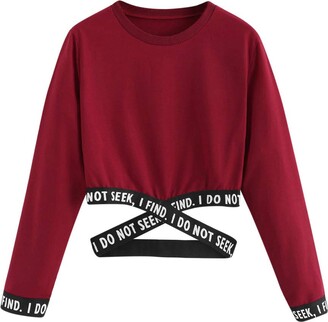 crop top red hoodie