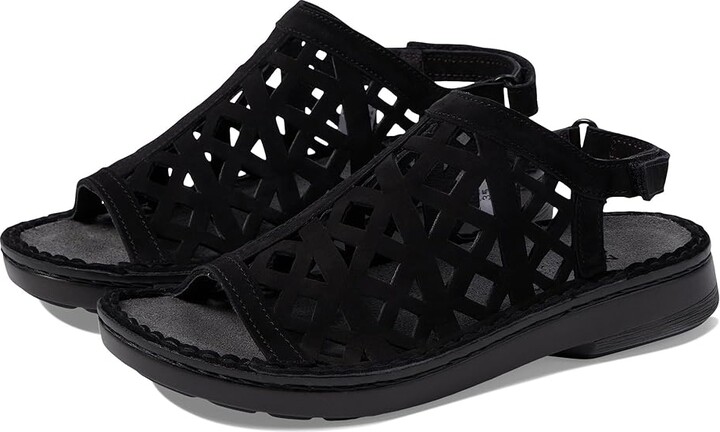 Naot Amadora Women's Shoes Black Velvet Nubuck : EU 35 (US Women's 4) M, Suede