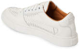 Thumbnail for your product : Marc Jacobs White Leather Woven Low-Top Sneakers