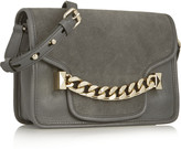 Thumbnail for your product : Karl Lagerfeld Paris K/Chain leather and suede shoulder bag