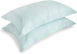Marks and Spencer Waffle Striped Pillowcase Set
