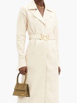 Thumbnail for your product : Dodo Bar Or Samara Belted Leather Shirt Dress - Cream