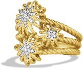 Thumbnail for your product : David Yurman Starburst Cluster Ring with Diamonds in Gold
